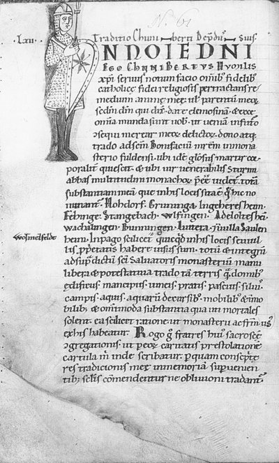 The First Mention of the Place Stangenbach, Now Part of the Municipality of Wüstenrot, in a Document from 779, Reproduced in a Copy in the Codex Eberhardi from the 12th Century by Eberhard Kieser